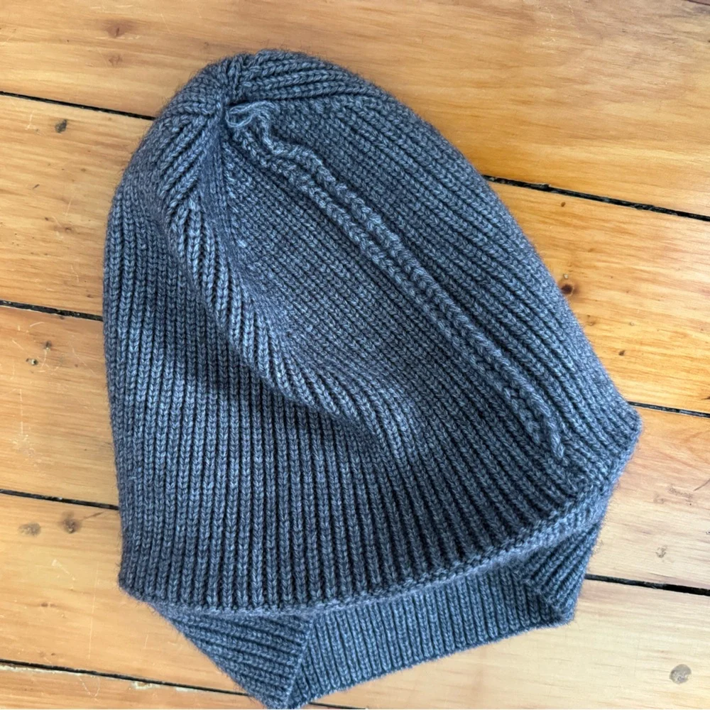 Prada Slate Gray Wool blend beanie. PLS READ DESCRIPTION! - Picture 5 of 5